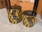 Nieuwe set bijzettafels HSM collectie, Ophalen of Verzenden, Nieuw, Rond, Metaal of Aluminium