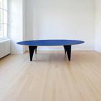 Retro XL blauwe tafel / eettafel (3 meter lang!), Antiek en Kunst, Ophalen of Verzenden