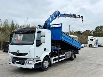 Renault Midlum 220 16T KIPPER+KRAAN (bj 2006) beschikbaar voor biedingen