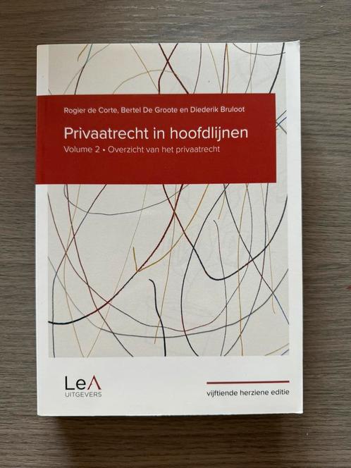 Rogier de Corte - Privaatrecht in hoofdlijnen 15de editie, Livres, Livres d'étude & Cours, Neuf, Enlèvement ou Envoi