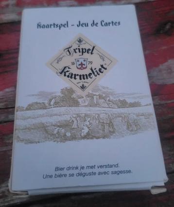 Tripel Karmeliet speelkaarten nieuw beschikbaar voor biedingen