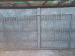 gegalvaniseerd hek met deur, Hondenkennel, 110 cm of meer, Gebruikt, 100 cm of meer