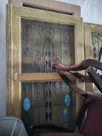 Glas in Lood antieke deuren, Doe-het-zelf en Bouw, Ophalen, Glas, Minder dan 200 cm