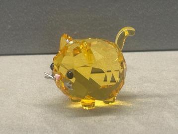 Swarovski Chubby Cats gele kat beschikbaar voor biedingen