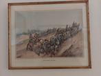 lijst met prent The Rocket Troop-Royal Horse Artillery, Ophalen of Verzenden, Landmacht, Kunstobject