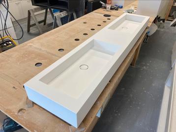 Corian solid surface wastafel 2.00 mtr 