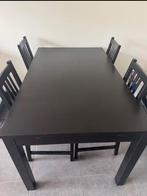 Uitschuifbare tafel  met stoelen, 100 à 150 cm, Cinq personnes ou plus, Enlèvement, Utilisé