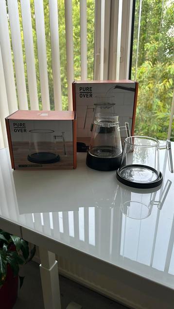Koffie glas filter PURE OVER beschikbaar voor biedingen