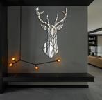 Art Deco Hertenhoofd Spiegel Wanddecoratie 95x57cm, Nieuw, Ophalen of Verzenden, 75 tot 100 cm, Minder dan 100 cm