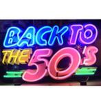 Back to the 50's  neon en veel andere USA decoratie neons, Verzamelen, Ophalen of Verzenden, Nieuw, Lichtbak of (neon) lamp