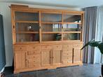 Buffet / vitrine kast in teak, Huis en Inrichting, Ophalen, Zo goed als nieuw, Teakhout