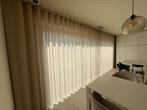 Gordijnen schuifraam b 6.46m x h 2.57m, Huis en Inrichting, Ophalen, Linn, 200 cm of meer, Beige