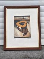 Eau forte abstrait signe, Antiquités & Art, Enlèvement ou Envoi