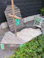 Houten zandbak boot, Ophalen, Gebruikt