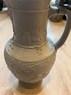 Antique German lidded jug made out of stoneware, Ophalen