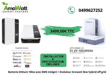 10kw lithium LiFePO4-opslag voor zonne-energie beschikbaar voor biedingen