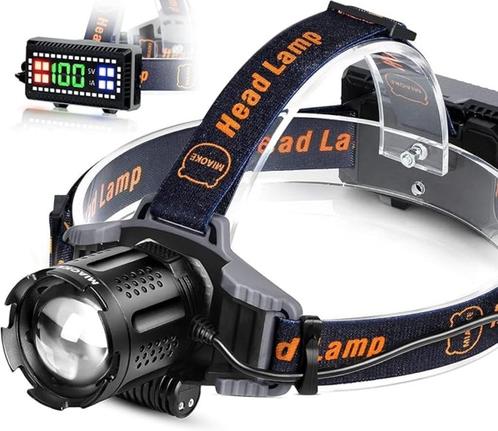 Led Hoofdlamp | USB-oplaadbare | super helder | Nieuw, Caravans en Kamperen, Zaklampen, Nieuw, Batterij, Verzenden