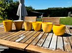 Lot de 6 pots jaunes, Comme neuf