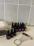 Gellak set (Led lamp, 17 kleuren, base- en top coats), Comme neuf, Enlèvement ou Envoi, Maquillage, Mains et Ongles