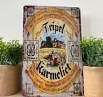 Metalen reclamebord Tripel Karmeliet, Ophalen of Verzenden, Nieuw, Reclamebord, Plaat of Schild