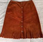 Vintage Retro donker bruine rok maat S, Ophalen of Verzenden, Zo goed als nieuw, Maat 36 (S)