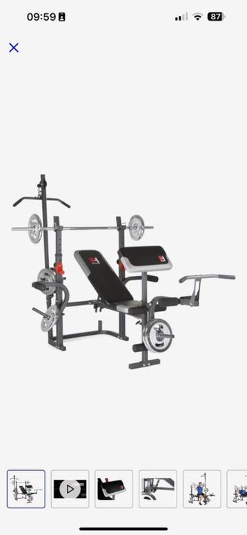 Hammer Dumbbell bench Bermuda XT Pro, black/red/silver, 180 