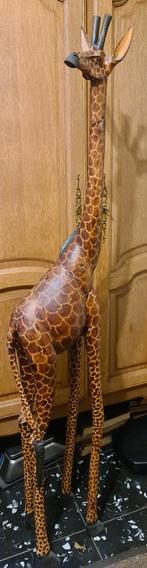 Grande girafe en bois massif, Antiquités & Art, Enlèvement