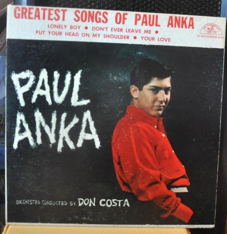 vinyl 45 tours paul anka (x20314), Cd's en Dvd's, Vinyl | Overige Vinyl, Gebruikt, Ophalen of Verzenden