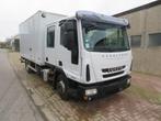 Iveco eurocargo ML90E18 - dubbel cabine - bak + klep - 2009, Auto's, Automaat, Zwart, Iveco, Wit