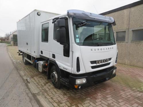 Iveco eurocargo ML90E18 - dubbel cabine - bak + klep - 2009, Auto's, Vrachtwagens, Bedrijf, Te koop, ABS, Boordcomputer, Centrale vergrendeling