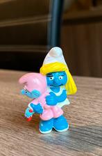 Schtroumpfette avec bébé Peyo 1983, Verzamelen, Smurfen, Smurfin, Zo goed als nieuw