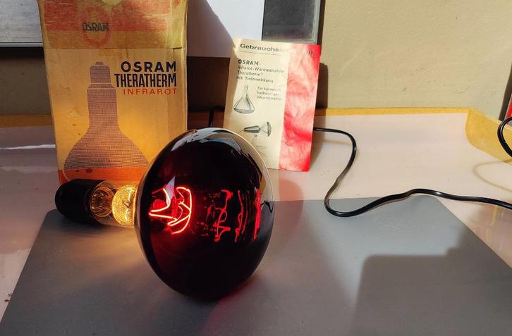 Osram infraroodlamp collector's item., Sport en Fitness, Gezondheidsproducten en Wellness, Zo goed als nieuw, Overige typen, Ophalen