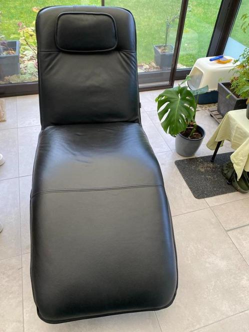 lounge zetel echt leder, Huis en Inrichting, Zetels | Zetels en Chaises Longues, Gebruikt, Eenpersoons, 150 tot 200 cm, 125 tot 150 cm