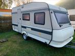 Hobby 420 bh 1991 met voortent, Caravans en Kamperen, Hobby, Treinzit, Particulier, 4 tot 5 meter