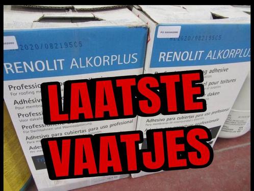 RENOLIT ALKORPLUS prof. spuitcontactlijm PVC Daken € 95 exc, Doe-het-zelf en Bouw, Dakpannen en Dakbedekking, Nieuw, Dakleer, Ophalen