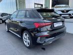 Audi A3 S-line 30 TFSI Digital cockpit, Zwart, 5 deurs, https://public.car-pass.be/vhr/ea137a3d-aaad-41a5-b4e2-d6fda85fff4e, Stadsauto