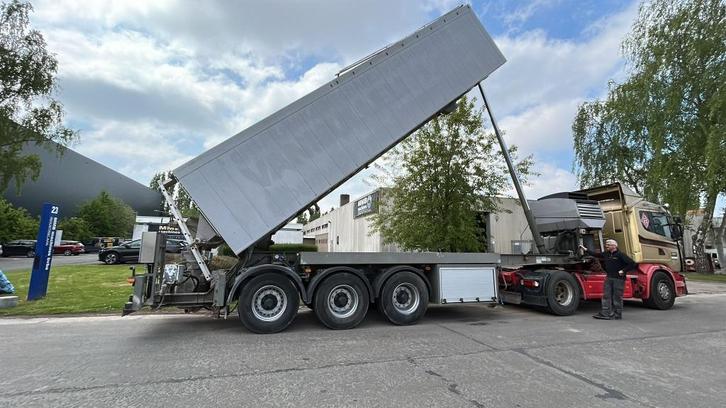 Brinkmann Kempf CEMENTDEKVLOER TRAILER/CHAPE/MORTEL/SCREEDPU, Auto's, Vrachtwagens, Bedrijf, Diesel, Zilver of Grijs, Ophalen