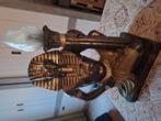 Egyptisch beeld met lamp 63cm hoog, Ophalen, Gebruikt