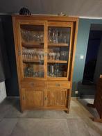 Meuble teck porte coulissante, Huis en Inrichting, Kasten |Televisiemeubels, Ophalen, Gebruikt, 100 tot 150 cm, Teakhout