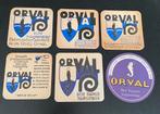 6x oud viltje brouwerij abdij ORVAL, Verzamelen, Ophalen of Verzenden, Gebruikt, Viltje(s)