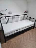 Ikea Fyrsedal slaapbank met 2 matrassen, 80 cm, Zo goed als nieuw, Zwart, Ophalen