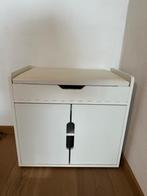 Witte/ecru schoenenkast met zitbank, Ophalen, Gebruikt