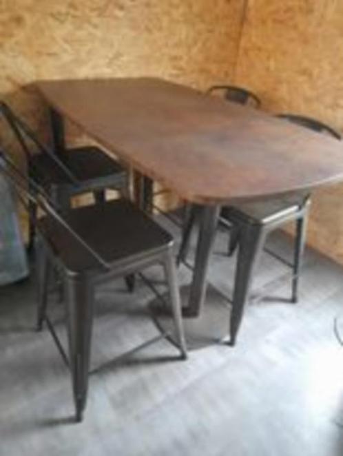 Hoge tafel + 4 stoelen NIEUW!!, Huis en Inrichting, Tafels | Statafels, Nieuw, Ophalen