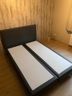 Bedframe 140 x 200 cm, Huis en Inrichting, Slaapkamer | Boxsprings, Ophalen, Zwart, Zo goed als nieuw, Twijfelaar