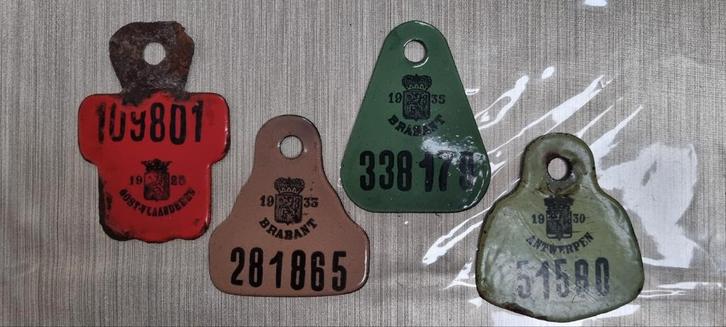 Fietsplaten emaille   8stuks., Verzamelen, Speldjes, Pins en Buttons, Ophalen of Verzenden