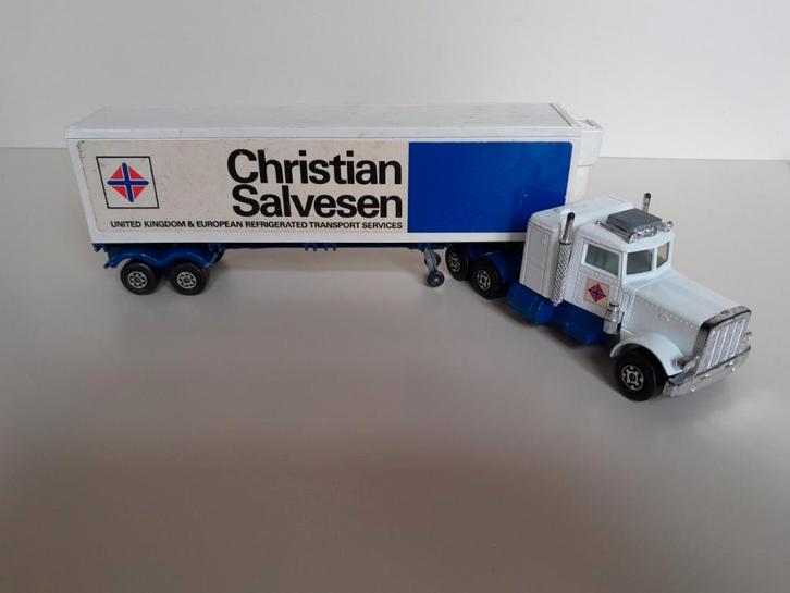 Vintage Matchbox Super Kings Peterbilt Truck C. Salvesen, Hobby en Vrije tijd, Modelauto's | 1:50, Gebruikt, Bus of Vrachtwagen