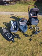 Mutsy EVO set buggy + reiswieg + maxi-cosi + iso-fix, Kinderen en Baby's, Kinderwagens en Combinaties, Ophalen, Gebruikt, Verstelbare duwstang