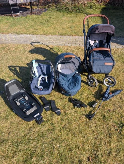 Mutsy EVO set buggy + reiswieg + maxi-cosi + iso-fix, Kinderen en Baby's, Kinderwagens en Combinaties, Gebruikt, Combiwagen, Mutsy
