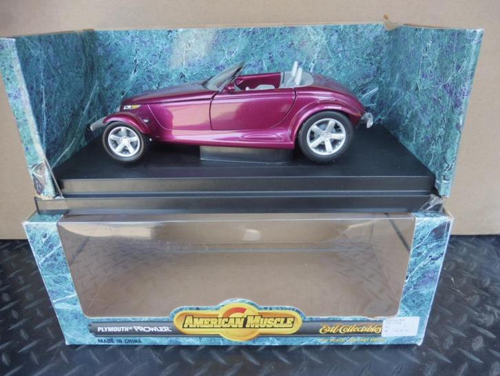 1:18 ERTL 7394 Plymouth Prowler purple HotRod MOPAR, Hobby en Vrije tijd, Modelauto's | 1:18, Zo goed als nieuw, Auto, ERTL, Ophalen of Verzenden