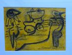 Suzanne Laura, Pastel, Cobra-figuren '23,  12 x 17 cm, Antiquités & Art, Art | Peinture | Moderne, Enlèvement ou Envoi
